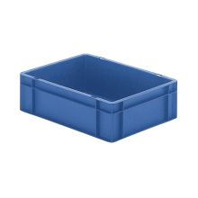 Stapelbare transportkrat TK0 400x300x120 mm (lxbxh) blauw