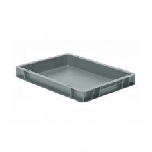 Stapelbare transportkrat TK0 400x300x50 mm (lxbxh) grijs