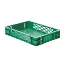 Stapelbare transportkrat TK1 400x300x75 mm (lxbxh) groen