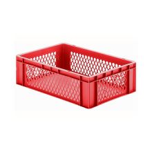 Stapelbare transportkrat TK1 600x400x175 mm (lxbxh) rood