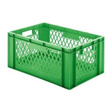 Stapelbare transportkrat TK1 600x400x270 mm (lxbxh) groen