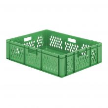Stapelbare transportkrat TK1 800x600x210 mm (lxbxh) groen