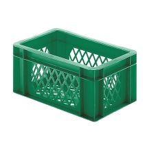 Stapelbare transportkrat TK2 300x200x145 mm (lxbxh) groen