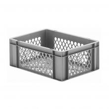 Stapelbare transportkrat TK2 400x300x145 mm (lxbxh) grijs