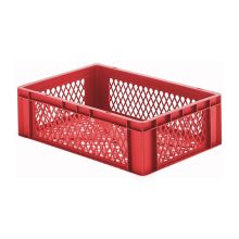 Stapelbare transportkrat TK2 600x400x175 mm (lxbxh) rood