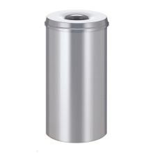 Vlamdovende papierbak 50 liter zilver