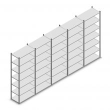 Voordeelrij gebruikte legbordstelling LD 2500x6560x600 mm (hxbxd) 7 niveaus