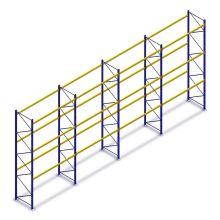 Voordeelrij gebruikte Esmena palletstelling 4050x11175x1050 mm (hxbxd) 3 niveaus