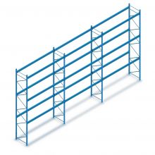 Voordeelrij gebruikte Dexion Speedlock palletstelling 4650x11120x1100 mm (hxbxd) 3 niveaus