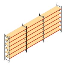 Voordeelrij gebruikte AR grootvakstelling 3000x7408x600 mm (hxbxd) 6 niveaus