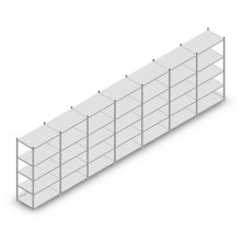 Voordeelrij legbordstelling Light Duty 2000x7000x600 mm (hxbxd) 5 niveaus