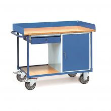 Werkplaatswagen 400 kg met 1 kast en 1 schuiflade 1120x650 mm