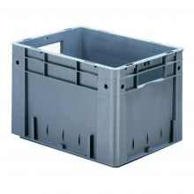 Zware stapelbare transportkrat VTK0 400x300x270 mm (lxbxh) grijs