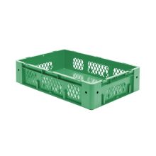 Zware stapelbare transportkrat VTK1 600x400x145 mm (lxbxh) groen