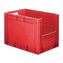 Zware stapelbare transportkrat VTK4 600x400x420 mm (lxbxh) rood