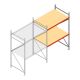 Grootvakstelling AR 2250x1850x1000 mm (hxbxd) 2 niveaus verzinkt aanbouwsectie