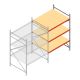 Grootvakstelling AR 2250x1850x1200 mm (hxbxd) 3 niveaus verzinkt aanbouwsectie