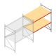 Grootvakstelling AR 2500x2250x1200 mm (hxbxd) 2 niveaus verzinkt aanbouwsectie