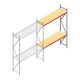Grootvakstelling AR 3000x2010x600 mm (hxbxd) 2 niveaus verzinkt aanbouwsectie
