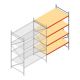 Grootvakstelling AR 3000x2250x1200 mm (hxbxd) 4 niveaus verzinkt aanbouwsectie met voorgemonteerde frames