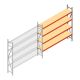 Grootvakstelling AR 2000x2700x400 mm (hxbxd) 4 niveaus verzinkt aanbouwsectie