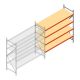 Grootvakstelling AR 2000x2700x800 mm (hxbxd) 4 niveaus verzinkt aanbouwsectie