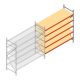 Grootvakstelling AR 2000x2700x800 mm (hxbxd) 5 niveaus verzinkt aanbouwsectie