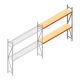 Grootvakstelling AR 2500x2700x400 mm (hxbxd) 2 niveaus verzinkt aanbouwsectie met voorgemonteerde frames