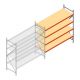 Grootvakstelling AR 2500x2700x900 mm (hxbxd) 4 niveaus verzinkt aanbouwsectie