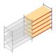 Grootvakstelling AR 2500x2700x1000 mm (hxbxd) 5 niveaus verzinkt aanbouwsectie