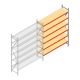 Grootvakstelling AR 3000x2700x600 mm (hxbxd) 6 niveaus verzinkt aanbouwsectie
