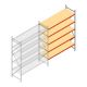 Grootvakstelling AR 3000x2700x900 mm (hxbxd) 5 niveaus verzinkt aanbouwsectie met voorgemonteerde frames