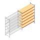 Grootvakstelling AR 3000x2700x900 mm (hxbxd) 6 niveaus verzinkt aanbouwsectie