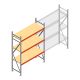 Grootvakstelling AR 2000x1850x600 mm (hxbxd) 3 niveaus verzinkt beginsectie