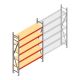 Grootvakstelling AR 2500x1610x500 mm (hxbxd) 5 niveaus verzinkt beginsectie