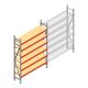 Grootvakstelling AR 2500x1610x400 mm (hxbxd) 6 niveaus verzinkt beginsectie
