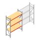 Grootvakstelling AR 2500x1610x600 mm (hxbxd) 3 niveaus verzinkt beginsectie met voorgemonteerde frames