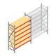 Grootvakstelling AR 2500x1850x600 mm (hxbxd) 6 niveaus verzinkt beginsectie met voorgemonteerde frames