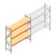Grootvakstelling AR 2000x2010x600 mm (hxbxd) 3 niveaus verzinkt beginsectie