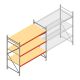 Grootvakstelling AR 2500x2250x1000 mm (hxbxd) 3 niveaus verzinkt beginsectie met voorgemonteerde frames