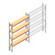 Grootvakstelling AR 3000x2010x500 mm (hxbxd) 4 niveaus verzinkt beginsectie