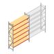 Grootvakstelling AR 3000x2010x600 mm (hxbxd) 6 niveaus verzinkt beginsectie