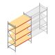Grootvakstelling AR 3000x2010x1000 mm (hxbxd) 4 niveaus verzinkt beginsectie