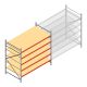 Grootvakstelling AR 2250x2700x1200 mm (hxbxd) 5 niveaus verzinkt beginsectie