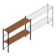 Grootvakstelling Kimer 2000x2400x600 mm (hxbxd) 2 niveaus beginsectie met voorgemonteerde frames