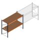 Grootvakstelling Kimer 2000x2400x1000 mm (hxbxd) 2 niveaus beginsectie met voorgemonteerde frames
