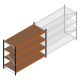 Grootvakstelling Kimer 2000x2400x1000 mm (hxbxd) 4 niveaus beginsectie met voorgemonteerde frames