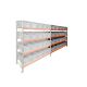 Bakkenkast AR 2000x2250x600 mm (hxbxd) 4 niveaus met 20 euronormbakken aanbouwsectie