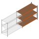 Grootvakstelling Kimer 2000x2400x1000 mm (hxbxd) 3 niveaus aanbouwsectie met voorgemonteerde frames