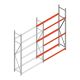 Bandenstelling grootvak AR 2500x1610x500mm (hxbxd) 3 niveaus aanbouwsectie
